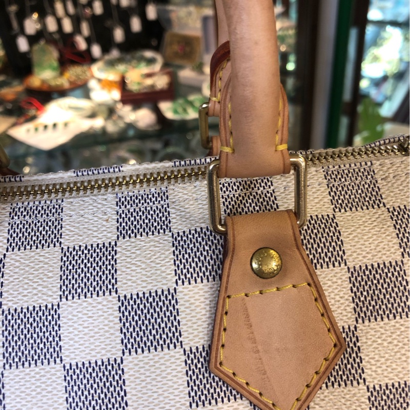 Louis Vuitton Pre-Owned Damier Azur Speedy 25 波士顿包（2016年典藏款）-3
