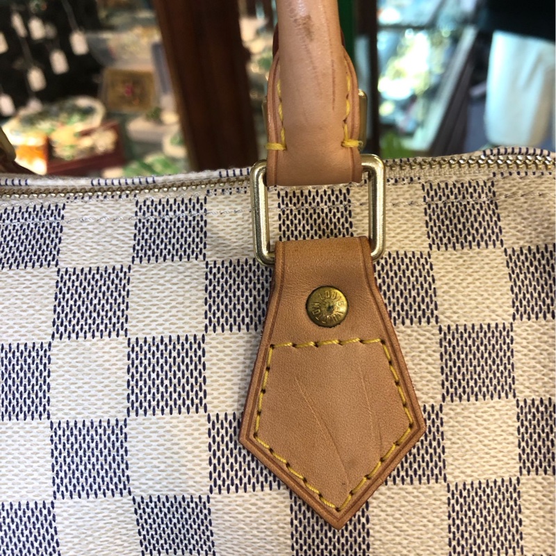 Louis Vuitton Pre-Owned Damier Azur Speedy 25 波士顿包（2016年典藏款）-5