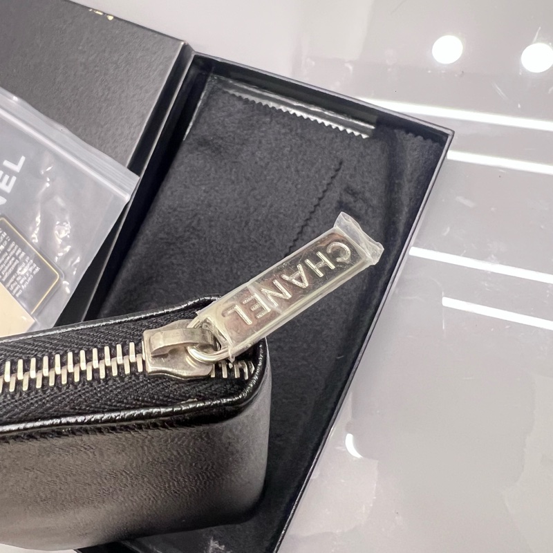 Chanel 小香 魚子醬ㄇ拉長夾 #9新割愛22800質感又時髦好用 男女都適合 日常使用出國旅行也很方便 #原廠盒 #保卡雷標都在 #買到賺到-9