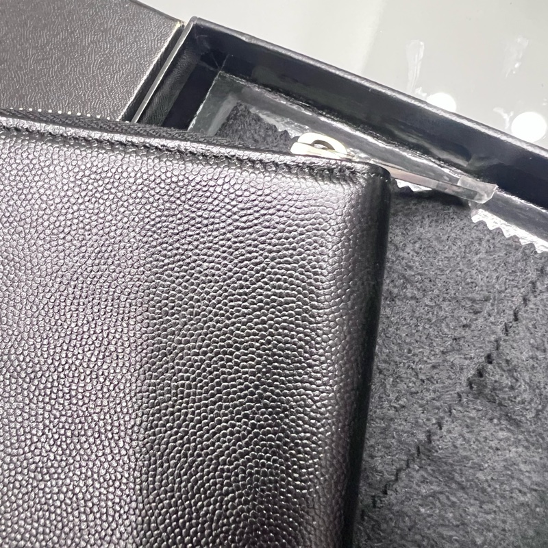 Chanel 小香 魚子醬ㄇ拉長夾 #9新割愛22800質感又時髦好用 男女都適合 日常使用出國旅行也很方便 #原廠盒 #保卡雷標都在 #買到賺到-10