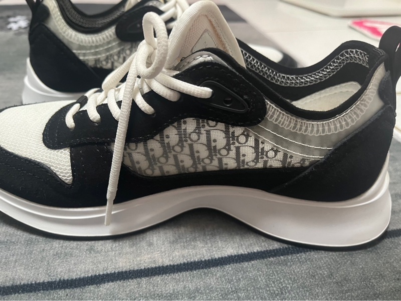 Dior迪奧b25藍色黑色甕皮運動鞋 布鞋 休閒鞋 專櫃3萬3-6