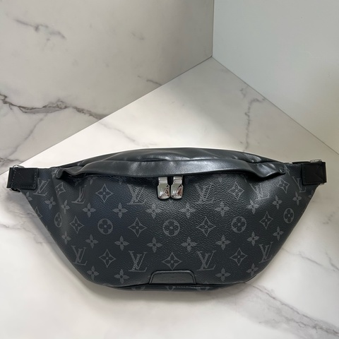 LV 黑花腰包M44336 晶片款