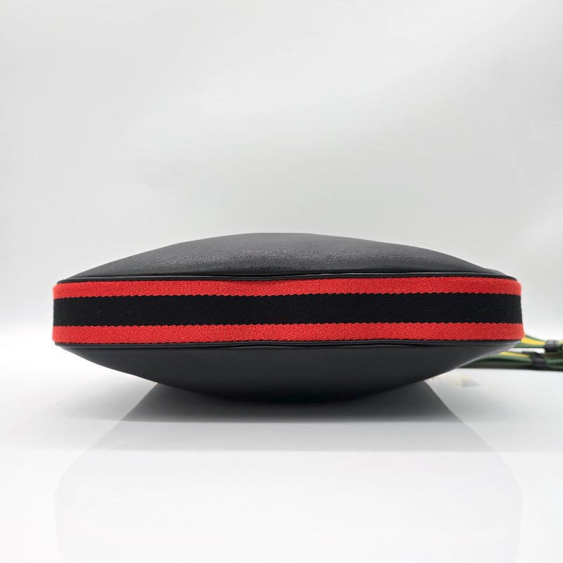 GUCCI Attache 經典金屬勾釦 雙背帶 斜背包-4