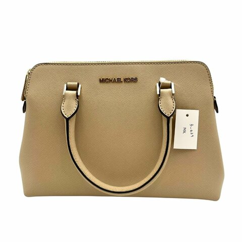【美收精品】MICHAEL KORS 奶茶色手提包 B-439【隔月月中將轉賣至日本 上架期限30天】
