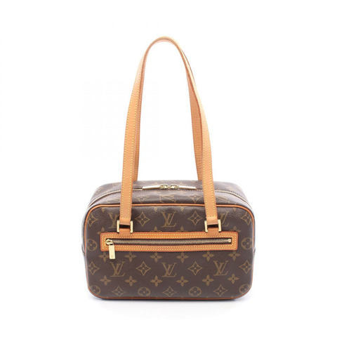 LOUIS VUITTON Cite MM 單肩包 M51182 Monogram 帆布皮革棕色二手 LV