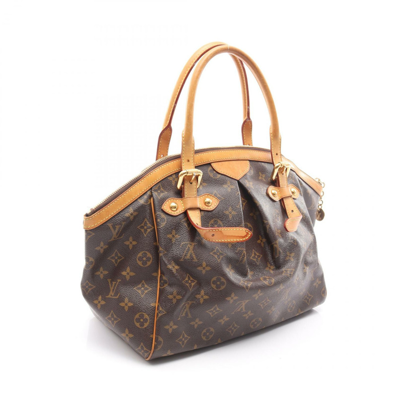 LOUIS VUITTON Tivoli GM 手提包 M40144 Monogram 帆布皮革棕色二手女士-1