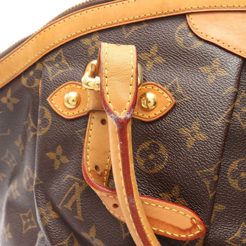 LOUIS VUITTON Tivoli GM 手提包 M40144 Monogram 帆布皮革棕色二手女士-9