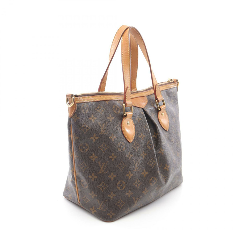 LOUIS VUITTON Palermo PM 單肩包 手提包 M40145 Monogram 帆布 二手 女士 LV-1