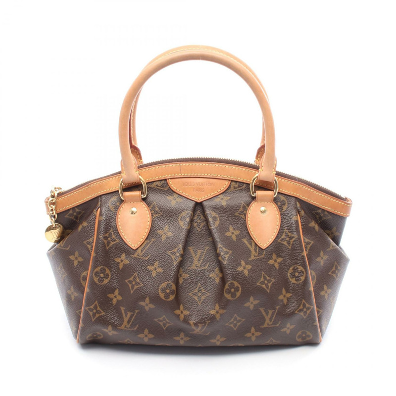 LOUIS VUITTON Tivoli PM 手提包 M40143 Monogram 帆布 皮革 棕色 二手 女款-0
