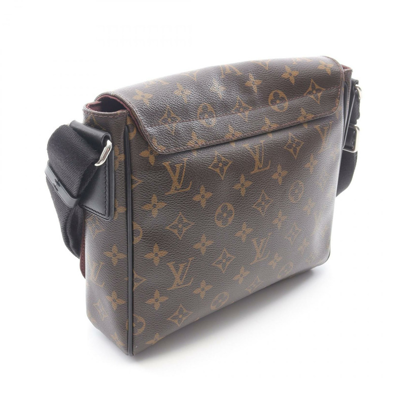 LOUIS VUITTON District PM 單肩包 M40935 Monogram macassar 棕色黑色二手-1