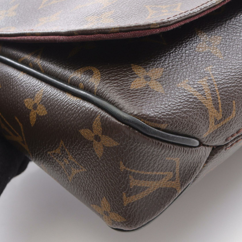 LOUIS VUITTON District PM 單肩包 M40935 Monogram macassar 棕色黑色二手-7