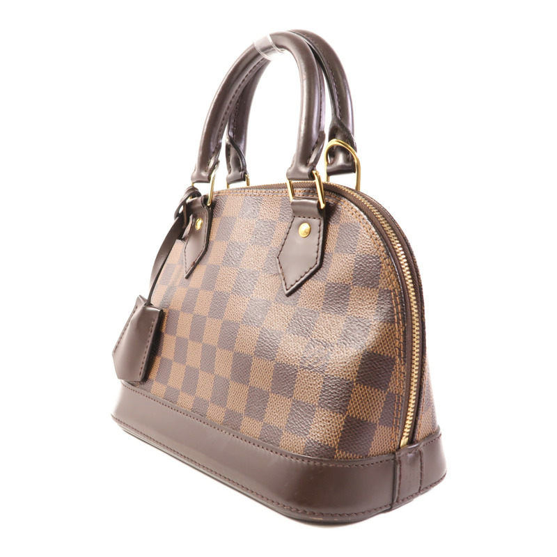 LOUIS VUITTON Damier Alma BB金扣手挽肩背兩用袋-2