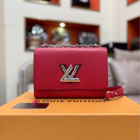 LV路易威登 twist水波紋 紅色 扭扭包 中號 M50523