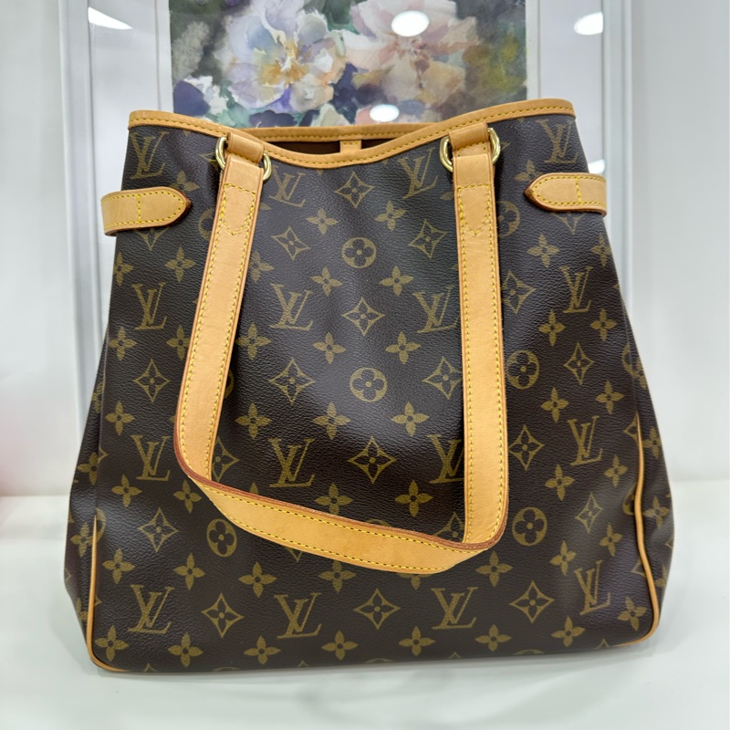 LV 路易威登 中古豎版Batignolles老花南瓜包 手提單肩包 06年標 原始成色 99新-1