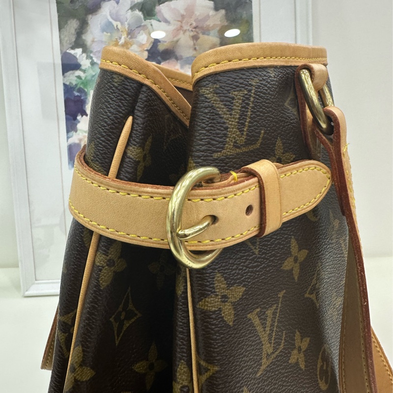 LV 路易威登 中古豎版Batignolles老花南瓜包 手提單肩包 06年標 原始成色 99新-5