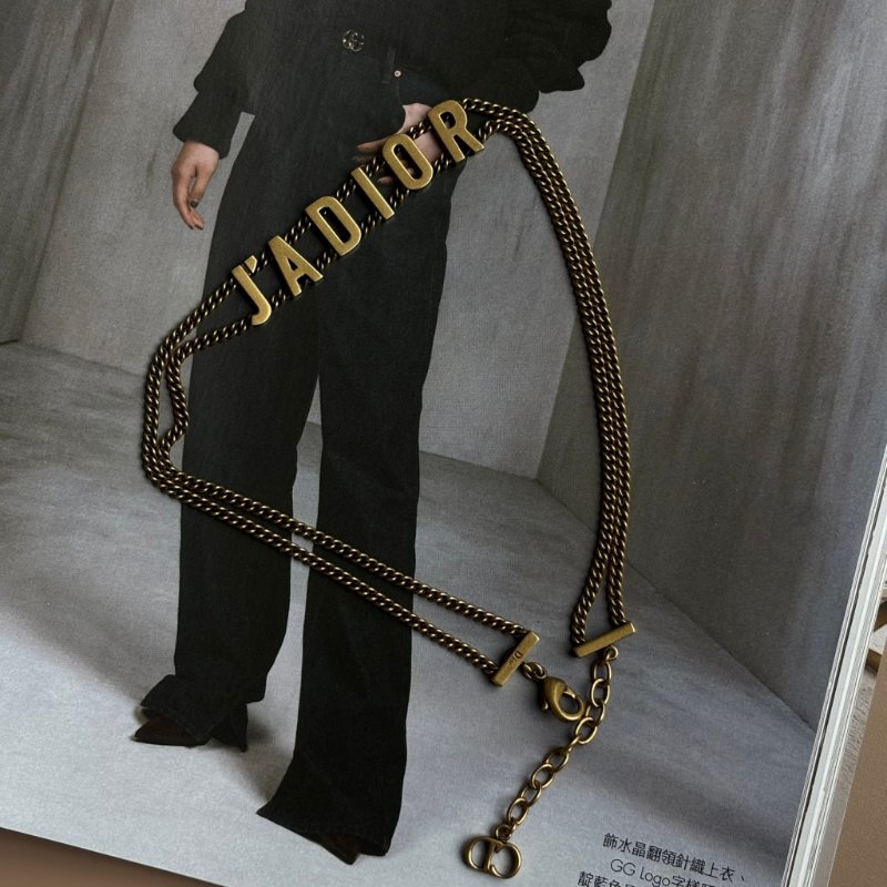 ::Christian Dior:: J'Adior系列復古金字母項鍊 頸鍊-1