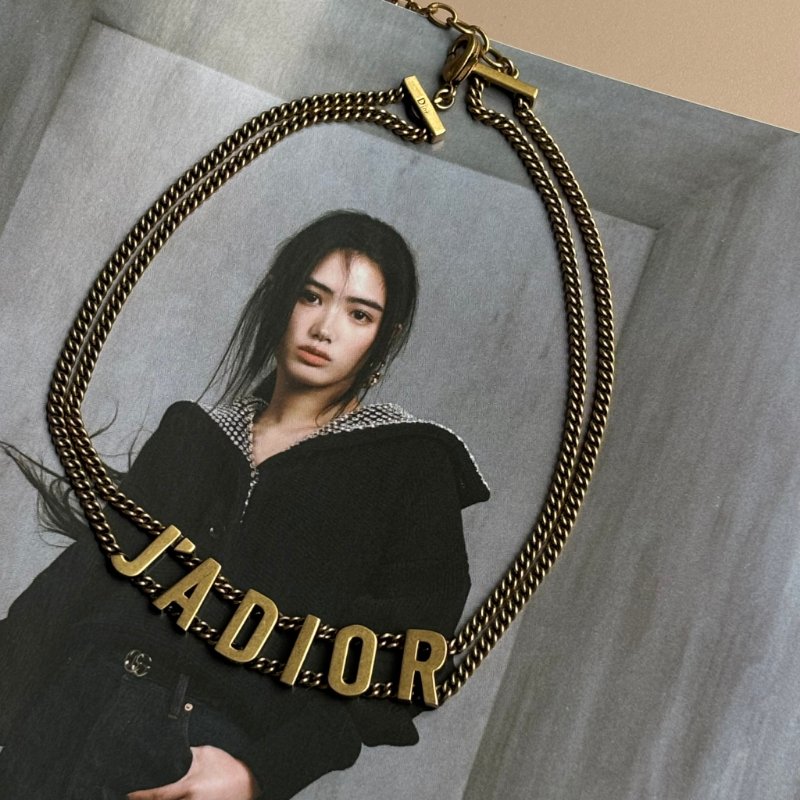 ::Christian Dior:: J'Adior系列復古金字母項鍊 頸鍊-2