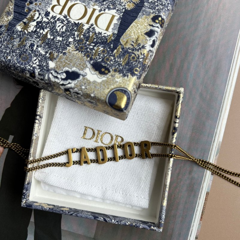 ::Christian Dior:: J'Adior系列復古金字母項鍊 頸鍊-3