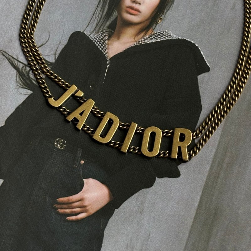 ::Christian Dior:: J'Adior系列復古金字母項鍊 頸鍊-7