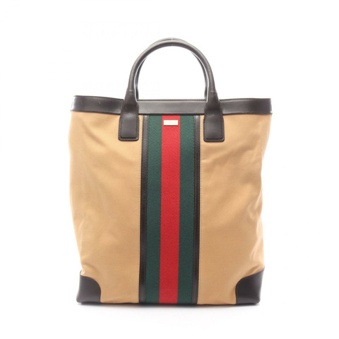 GUCCI Sherry 系列手袋 002 1121 帆布皮革米色多色二手女款