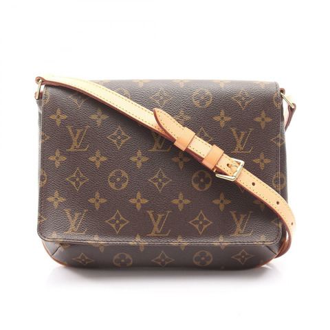 LOUIS VUITTON Musette Tango 短單肩包 M51257 Monogram 帆布 棕色 二手