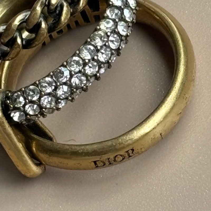 ::Christian Dior:: 復古金屬三層戒-4