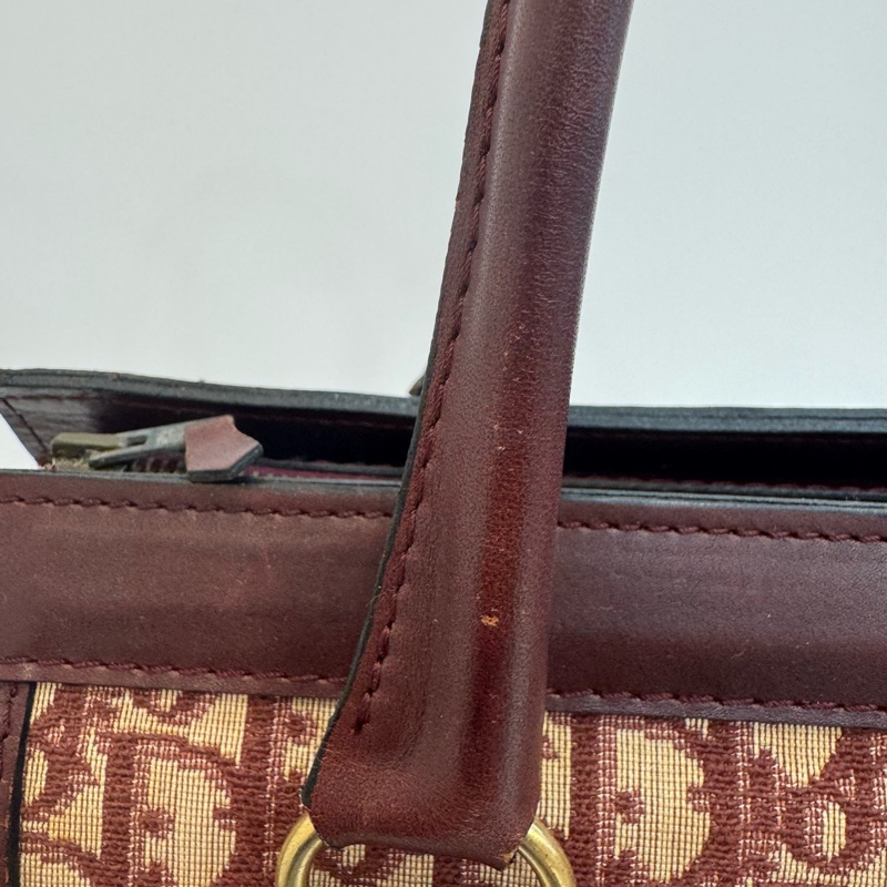 Dior 迪奧 紅老花 大號手提包-20