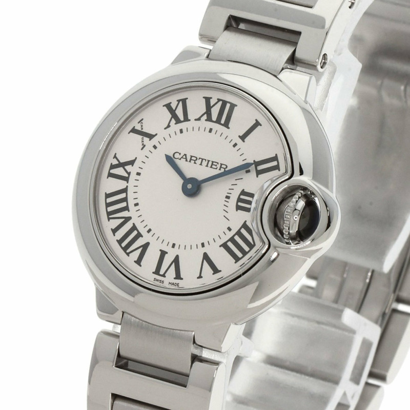 卡地亞 (Cartier) W69010Z4 Ballon Bleu 28 毫米不鏽鋼女士腕錶-2