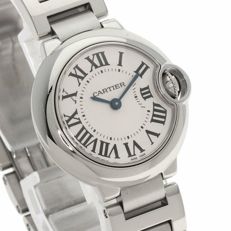 卡地亞 (Cartier) W69010Z4 Ballon Bleu 28 毫米不鏽鋼女士腕錶-3