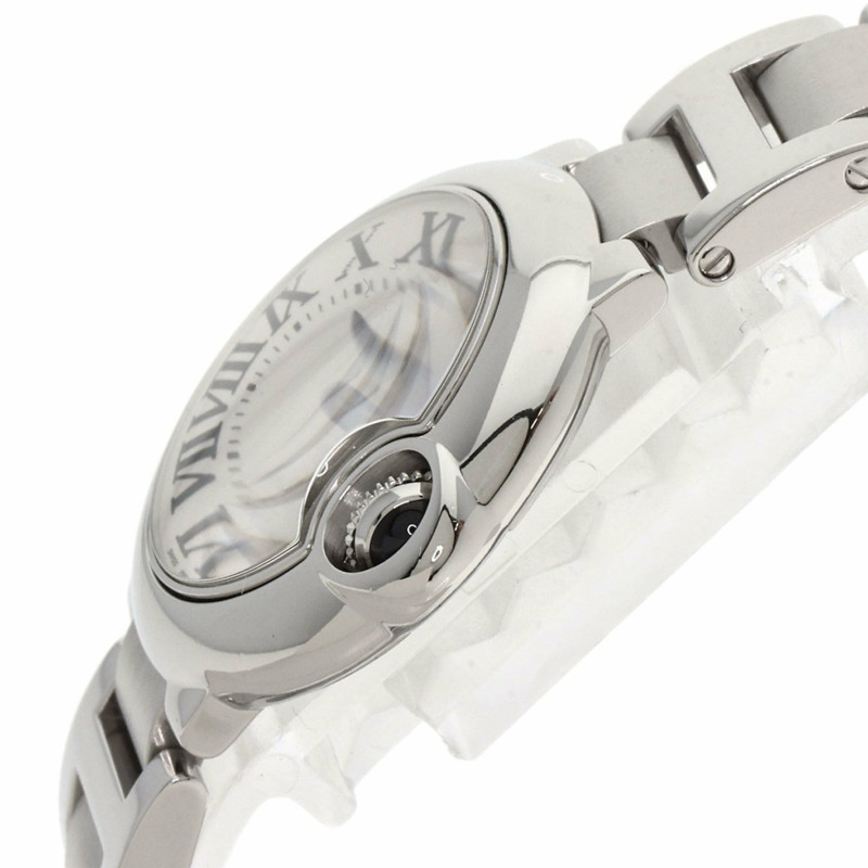 卡地亞 (Cartier) W69010Z4 Ballon Bleu 28 毫米不鏽鋼女士腕錶-4
