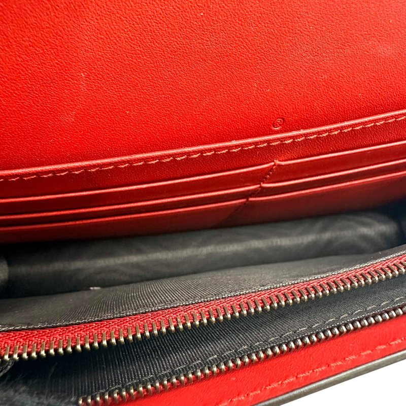 【美收精品】GUCCI 古馳白色紅色藍色Queen Margaret 蜜蜂浮雕扣式長夾 B-462【隔月月中將轉賣至日本 上架期限30天】-8