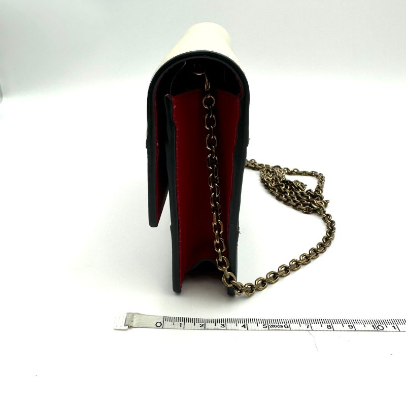 【美收精品】GUCCI 古馳白色紅色藍色Queen Margaret 蜜蜂浮雕扣式長夾 B-462【隔月月中將轉賣至日本 上架期限30天】-13