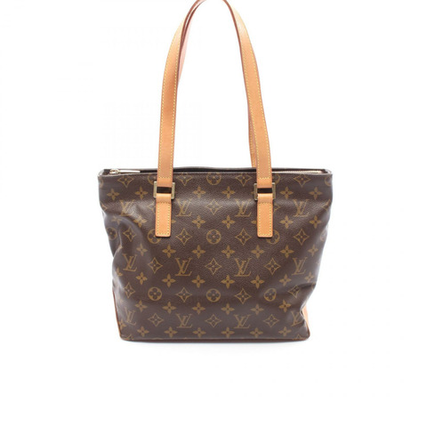 LOUIS VUITTON Cabas Piano 單肩托特包 M51148 Monogram 棕色帆布 二手 LV