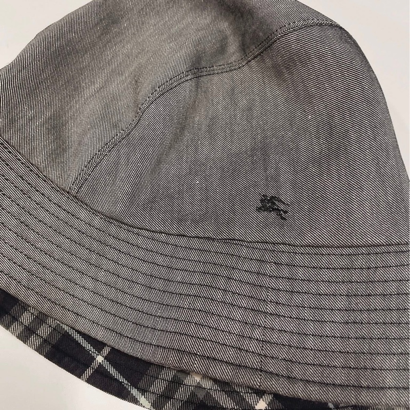 BURBERRY 藍標 格紋戰馬漁夫帽-4