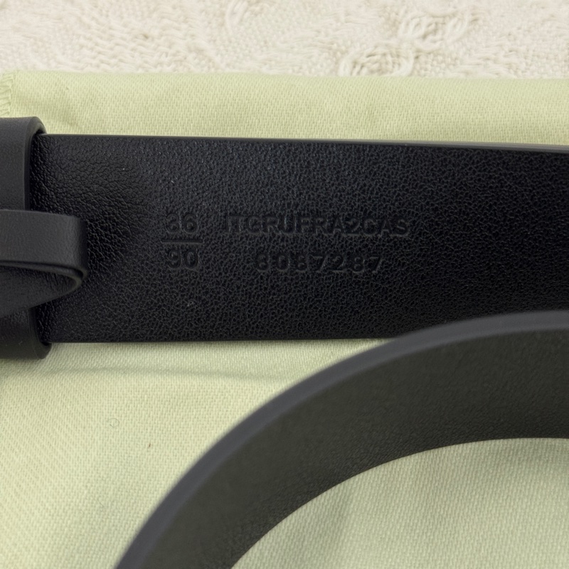 Burberry博柏利 馬術騎士徽標 皮帶 男款 黑色 寬3.5CM-3