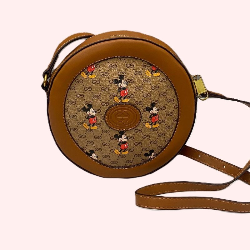 Disney x Gucci Round Shoulder Bag Mickey Mouse-0
