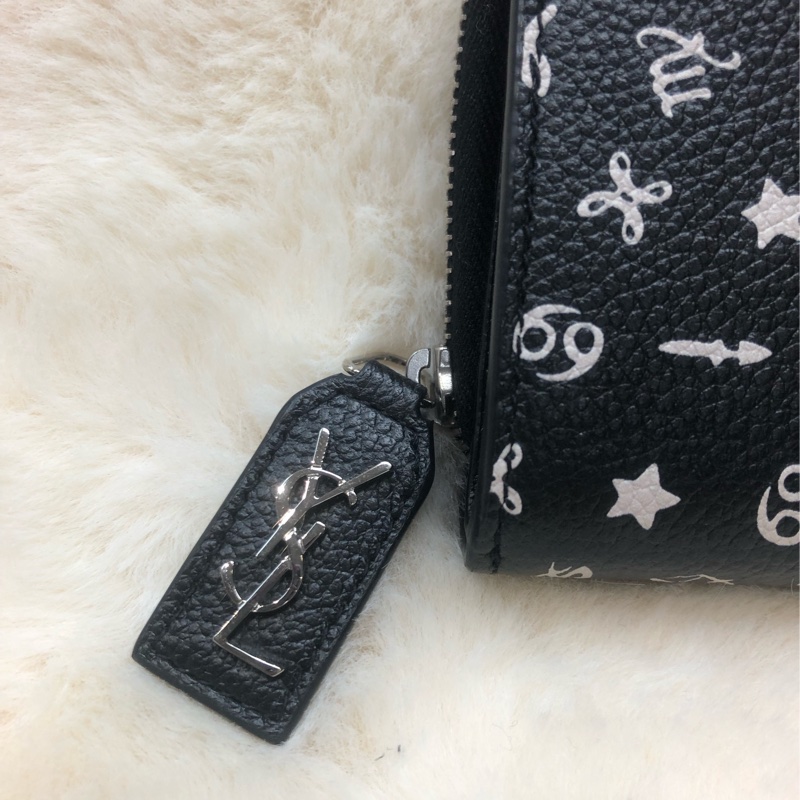 YSL 聖羅蘭星座系列 黑色短銀包 I373-1