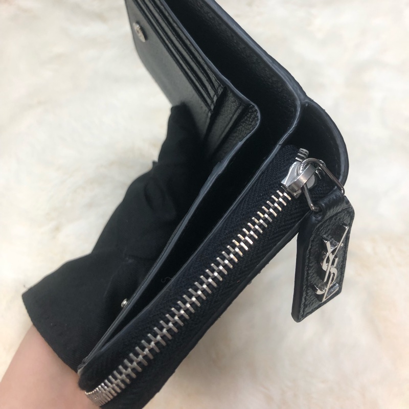 YSL 聖羅蘭星座系列 黑色短銀包 I373-24