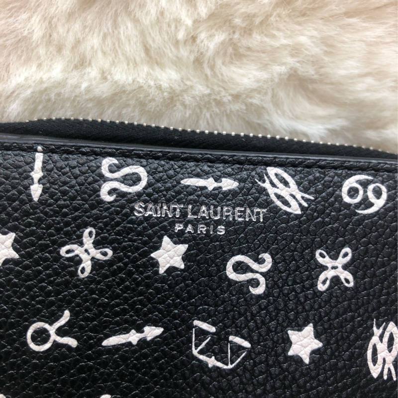 YSL 聖羅蘭星座系列 黑色短銀包 I373-27