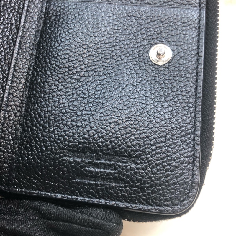 YSL 聖羅蘭星座系列 黑色短銀包 I373-33