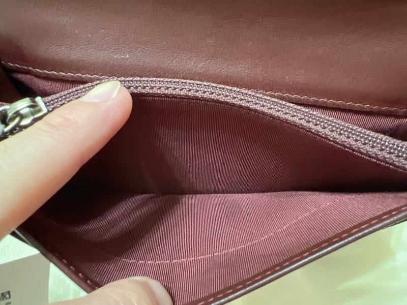 香奈兒羊皮對開長夾(黑)-14