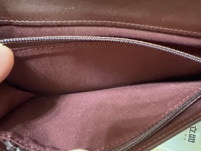 香奈兒羊皮對開長夾(黑)-15