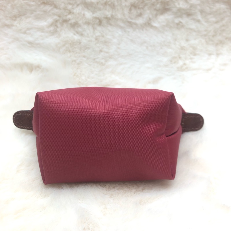 longchamp 玫紅色帆布化妝袋 XA959-2