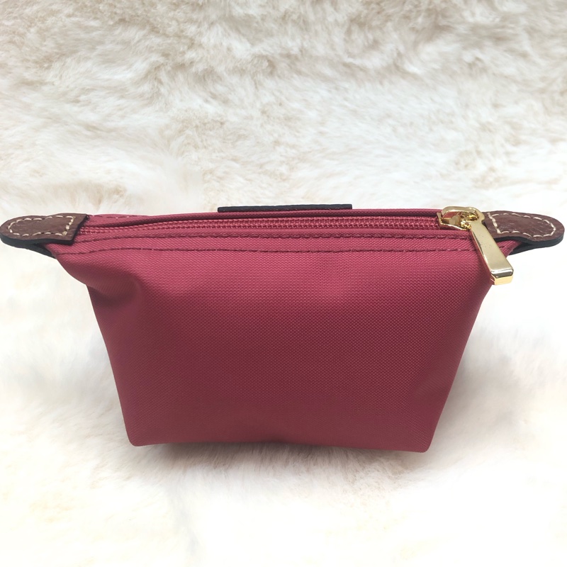 longchamp 玫紅色帆布化妝袋 XA959-11