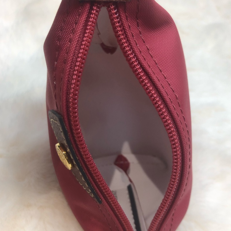 longchamp 玫紅色帆布化妝袋 XA959-15