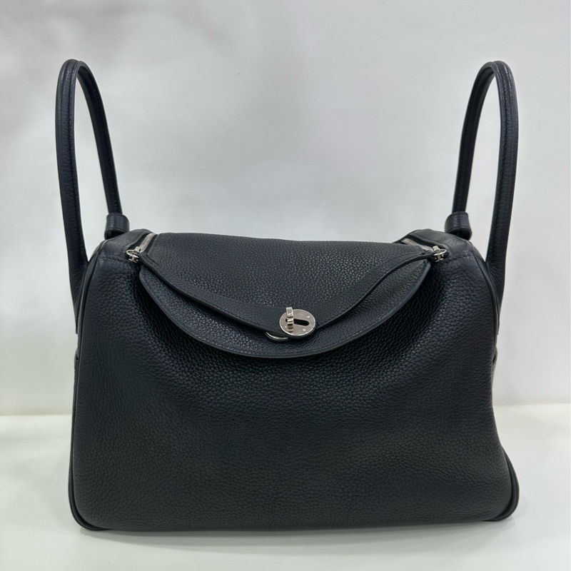 Hermes 愛馬仕 黑銀 lindy 34 框O-1