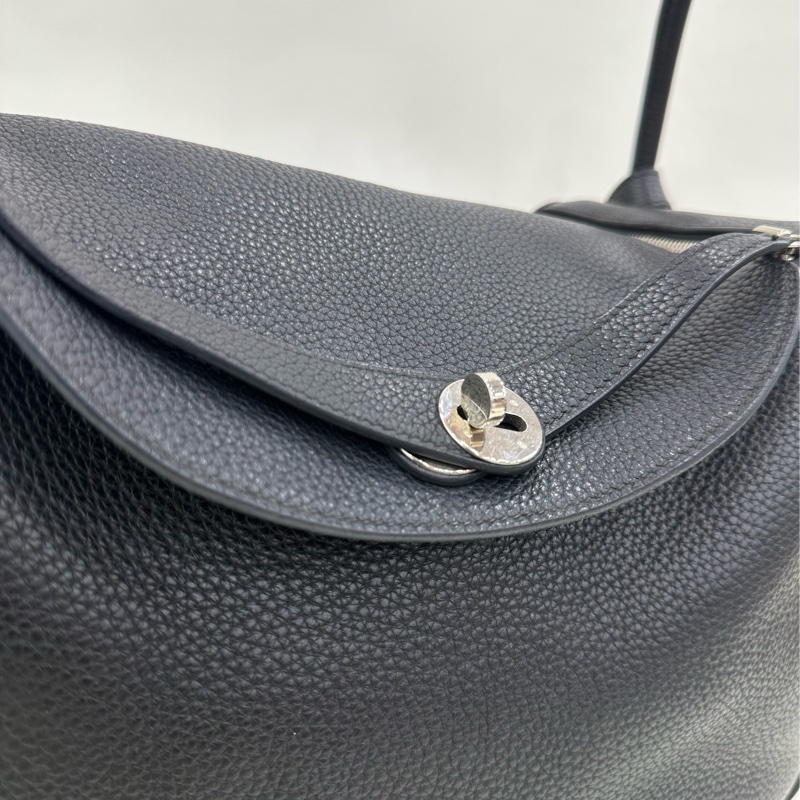 Hermes 愛馬仕 黑銀 lindy 34 框O-6