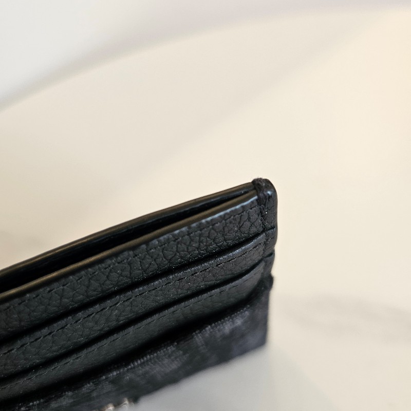 [品況優❣️] Dior 黑色Oblique緹花卡夾-8