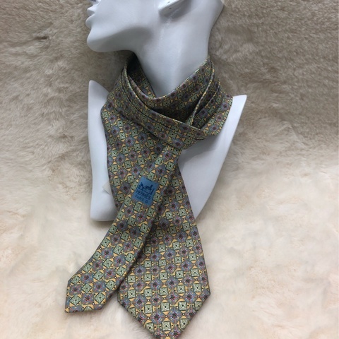 Hermes 碎花圖案領帶 O347