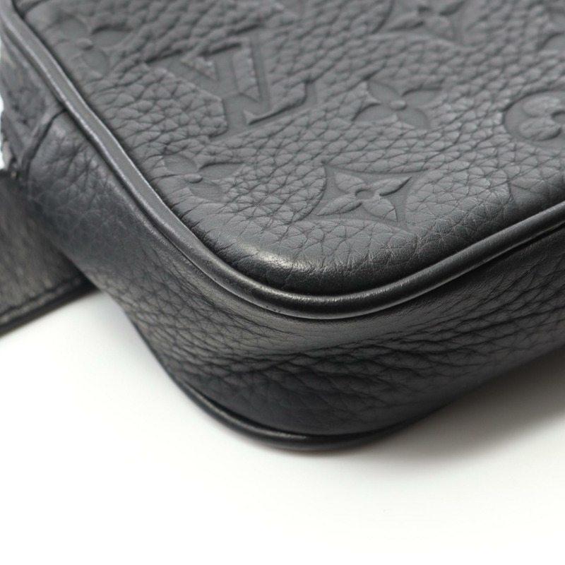 LOUIS VUITTON Pochette Volga 腰包 M53550 Monogram 皮革 黑色 二手 男士-7